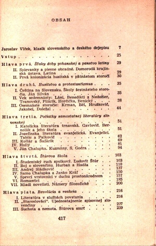 Jaroslav Vlček: DEJINY LITERATÚRY SLOVENSKEJ