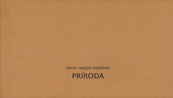 Ralph Waldo Emerson: PRÍRODA