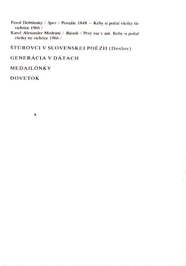 PIESEŇ VEČNE MLADÁ