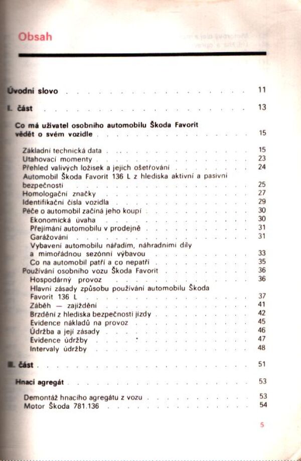 M. R. Cedrych: JEZDÍME AUTOMOBILEM ŠKODA FAVORIT 136 L