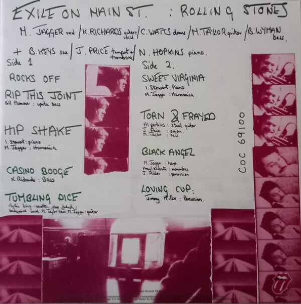 Rolling Stones: EXILE ON MAIN STREET - 2 LP