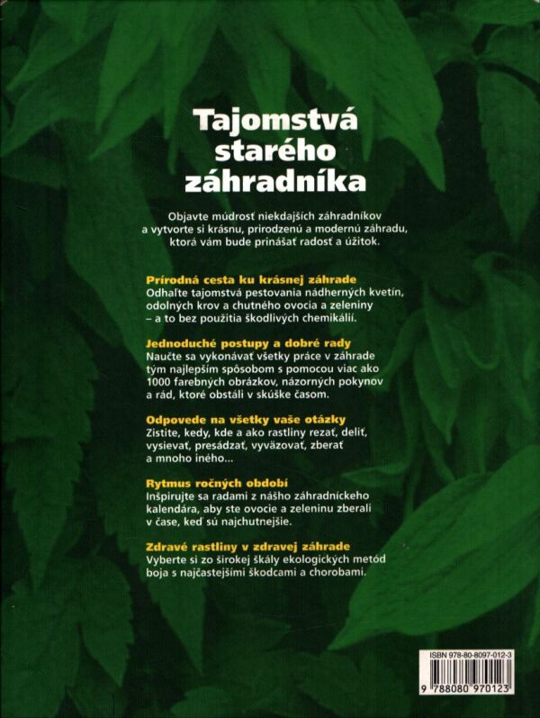 TAJOMSTVÁ STARÉHO ZÁHRADNÍKA