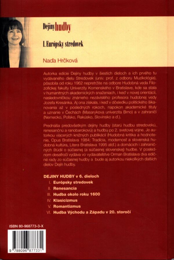 Naďa Hrčková: DEJINY HUDBY I. EURÓPSKY STREDOVEK