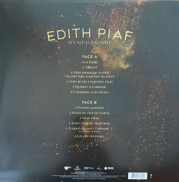 Edit Piaf: SYMPHONIQUE - LP