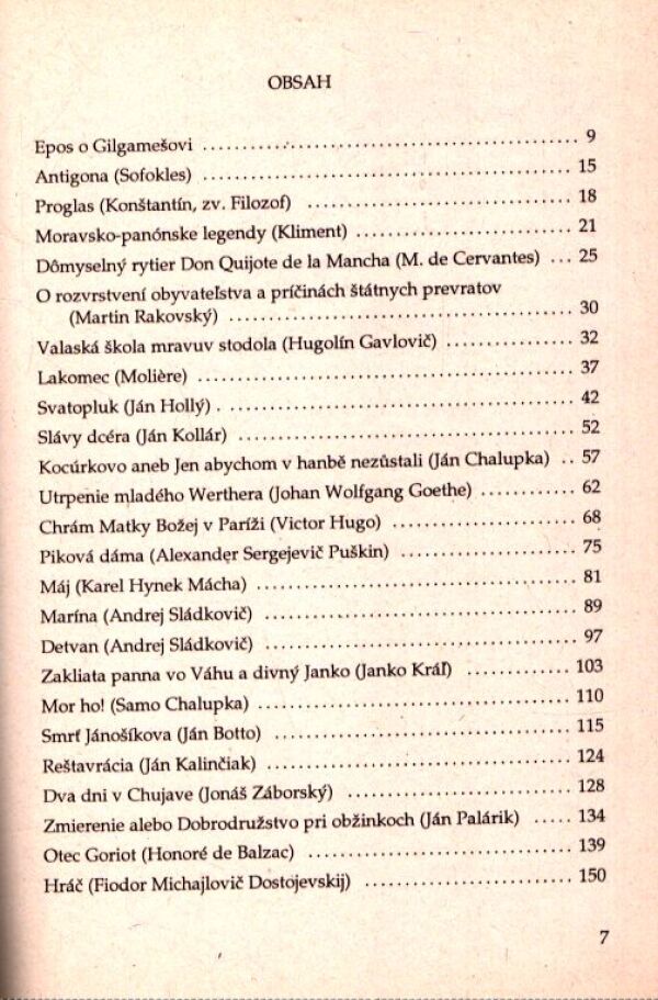 Milada Caltíková: SPRIEVODCA DIELAMI SLOVENSKEJ A SVETOVEJ LITERATÚRY 1