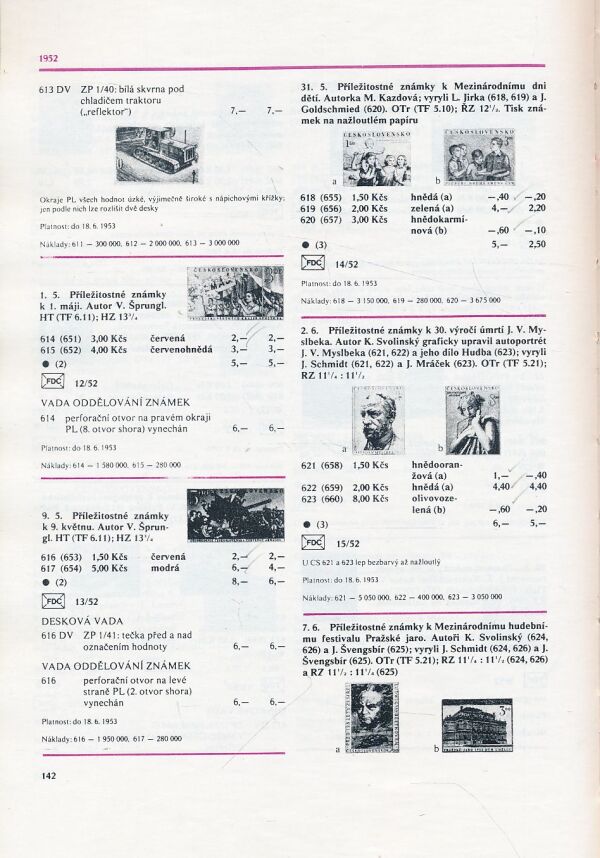 V. Bernášek, kol: Specializovaný katalog československých poštovních známek