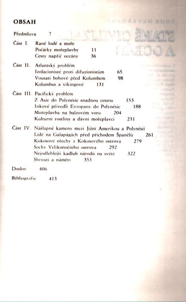 Thor Heyerdahl: STARÉ CIVILIZÁCIE A OCEÁN