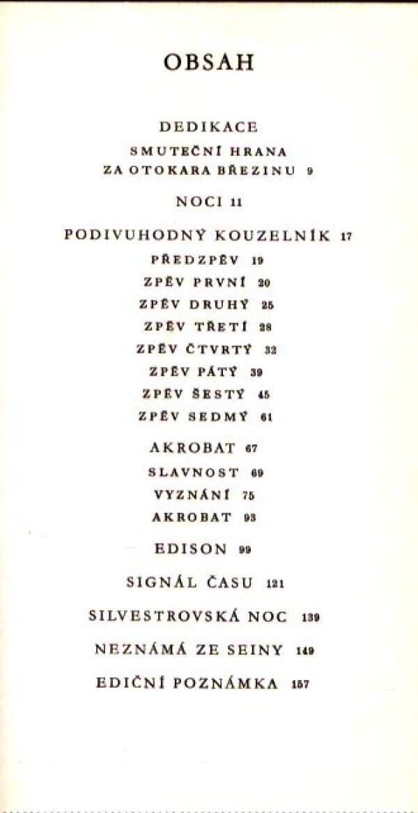 Vítězslav Nezval: BÁSNĚ NOCI