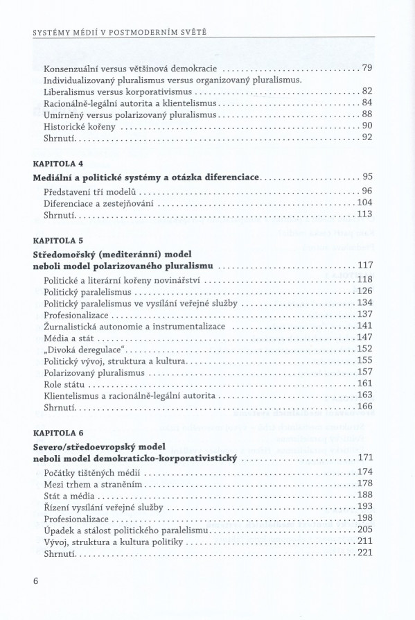 Daniel C. Hallin, Paolo Mancini: SYSTÉMY MÉDIÍ V POSTMODERNÍM SVĚTĚ