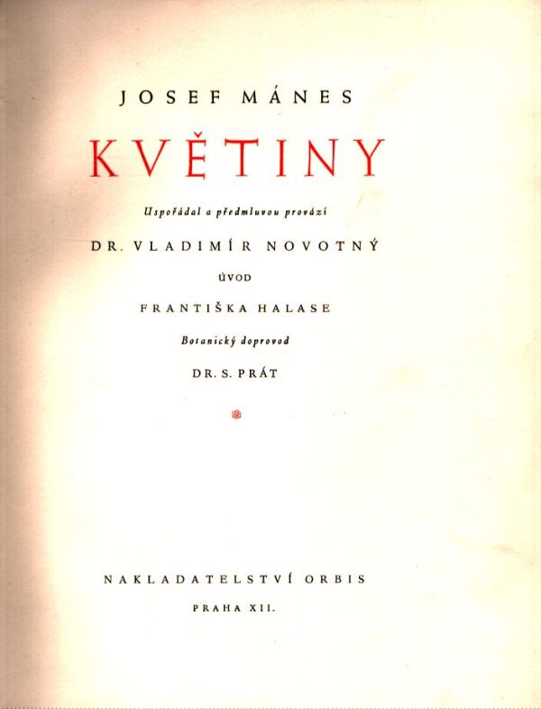 Josef Mánes: KVĚTINY