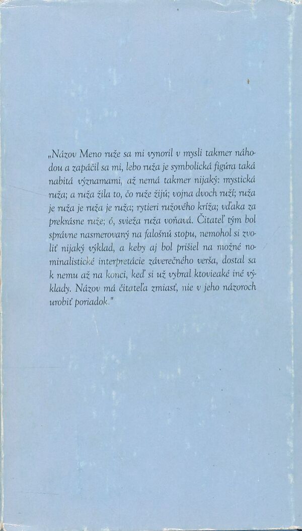 Umberto Eco: MENO RUŽE