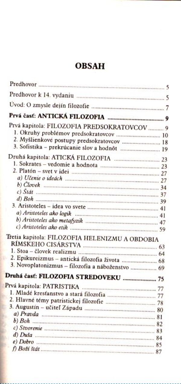 Johannes Hirschberger: KRÁTKE DEJINY FILOZOFIE