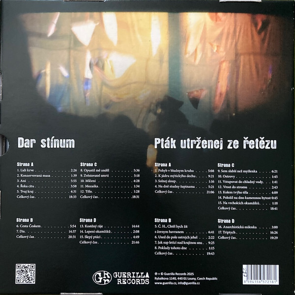307 DG: DAR STÍNŮM / PTÁK UTRŽENÝ Z ŘETĚZU - 4 LP