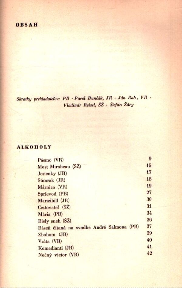 Guillaume Apollinaire: PÁSMO