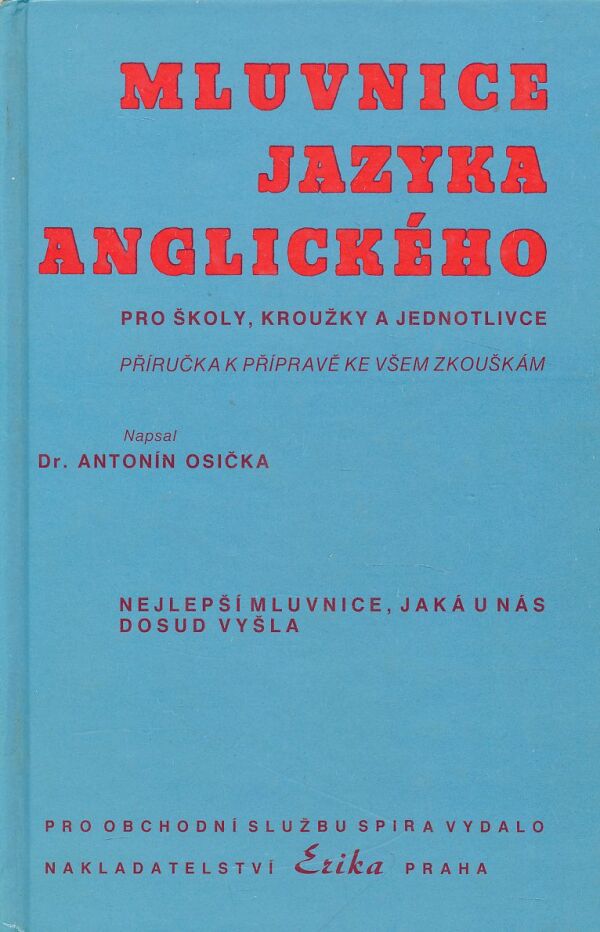 Antonín Osička: Mluvnica jazyka anglického