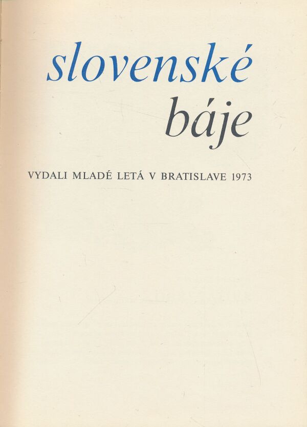 Slovenské báje