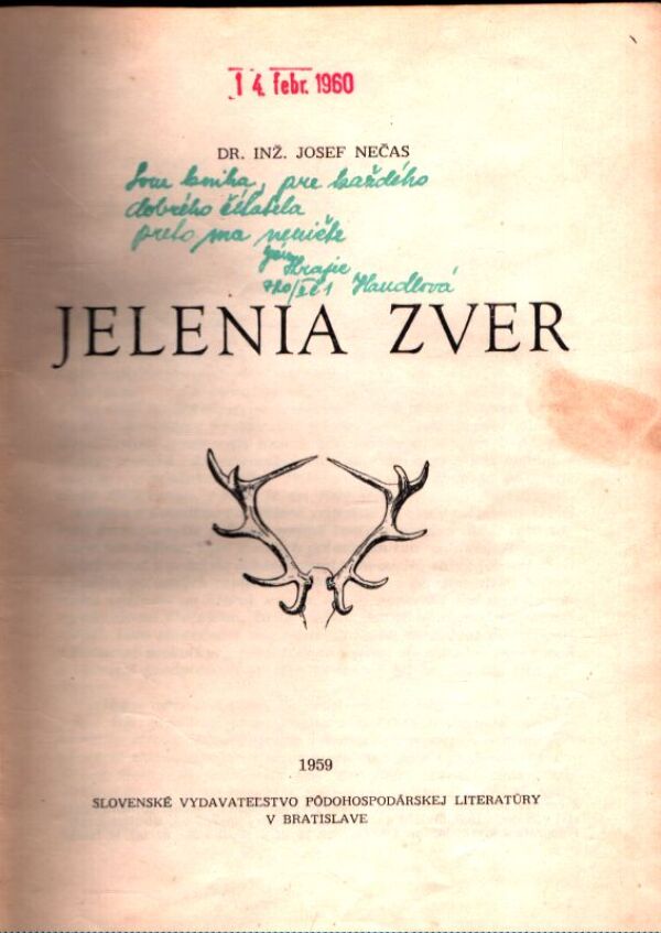 Josef Nečas: JELENIA ZVER