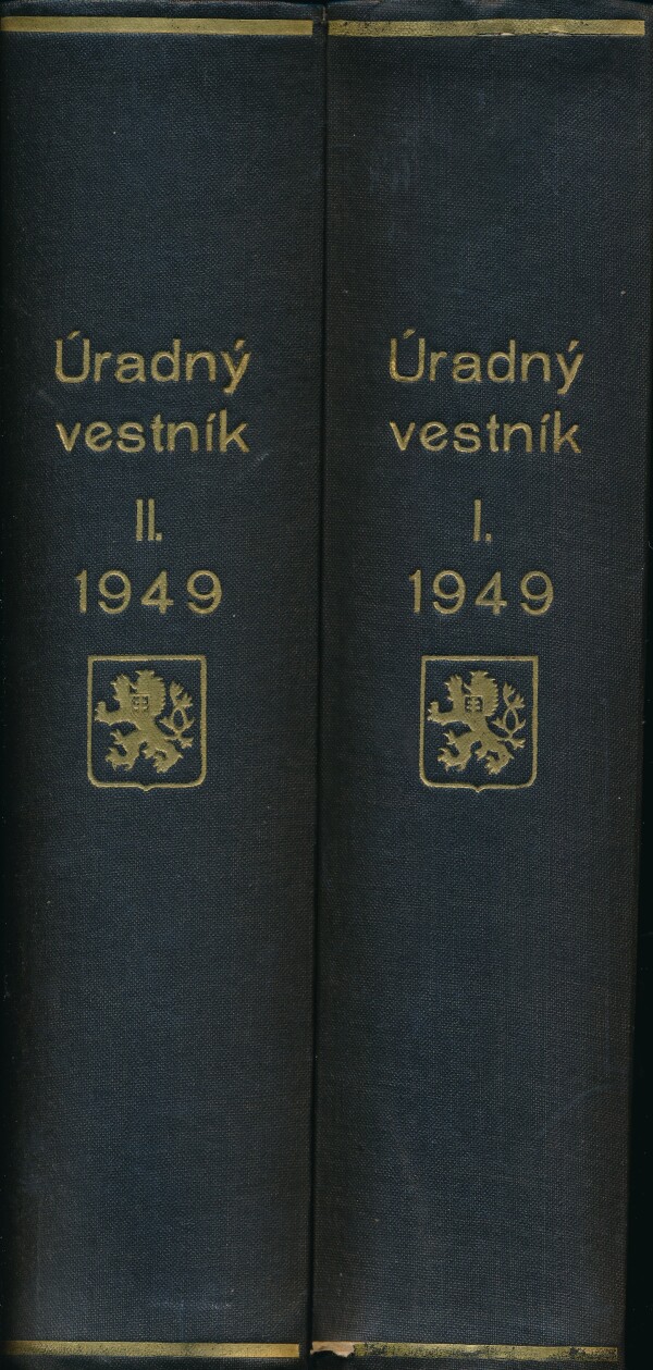 ÚRADNÝ VESTNÍK 1949 I,II