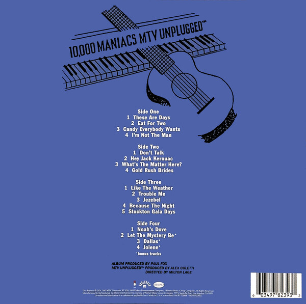 10,000 Maniacs: MTV UNPLUGGED - 2 LP