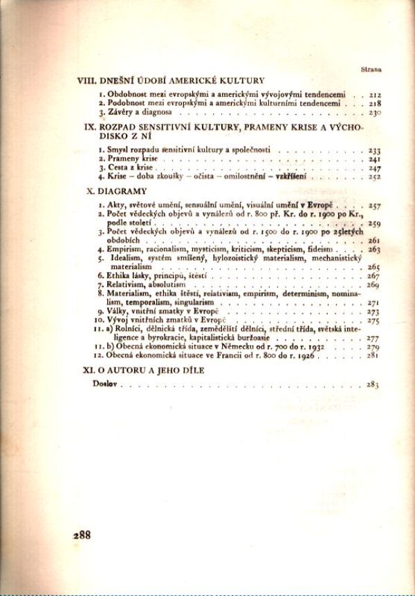 P. A. Sorokin: KRISE NAŠEHO VĚKU