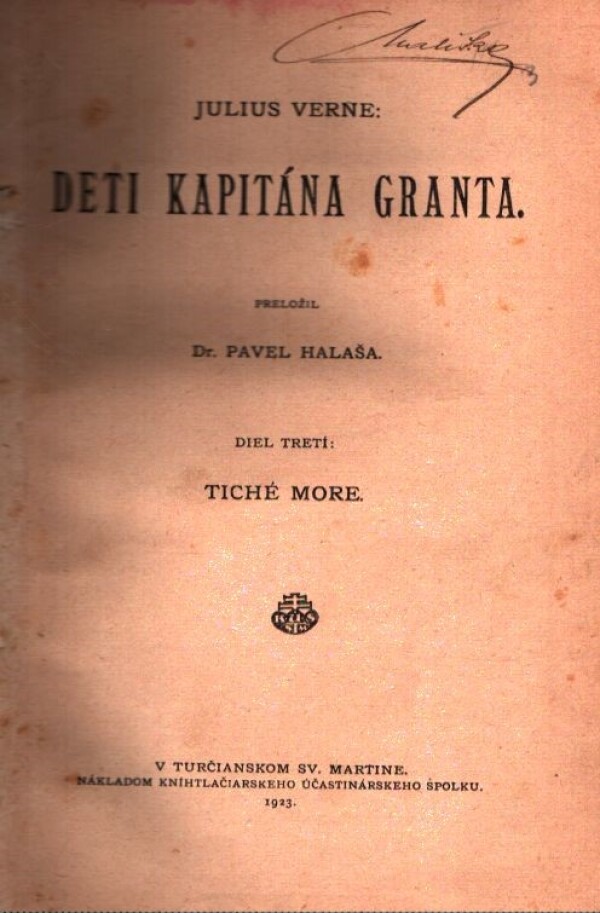 Julius Verne: DETI KAPITÁNA GRANTA 3