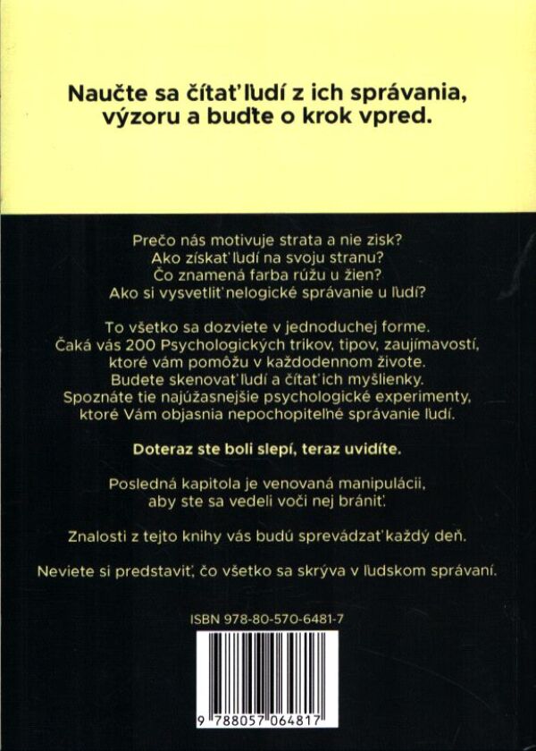 Tomáš Vepi: PSYCHOLÓGIA AKO ZBRAŇ