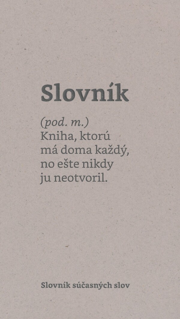 SLOVNÍK SÚČASNÝCH SLOV