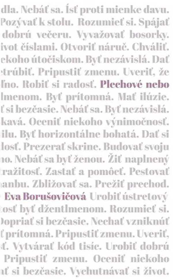 Eva Borušovičová: PLECHOVÉ NEBO
