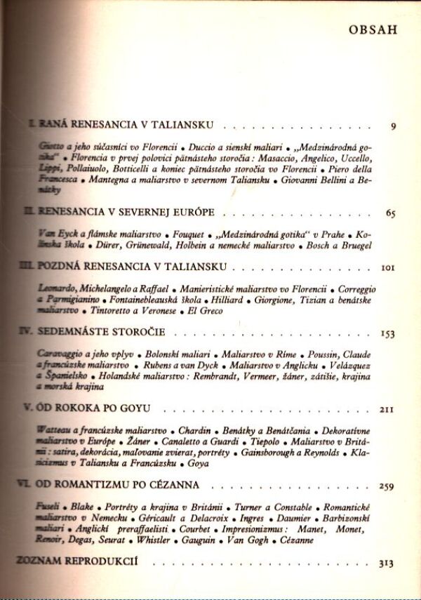 Michael Levey: STRUČNÉ DEJINY MALIARSTVA