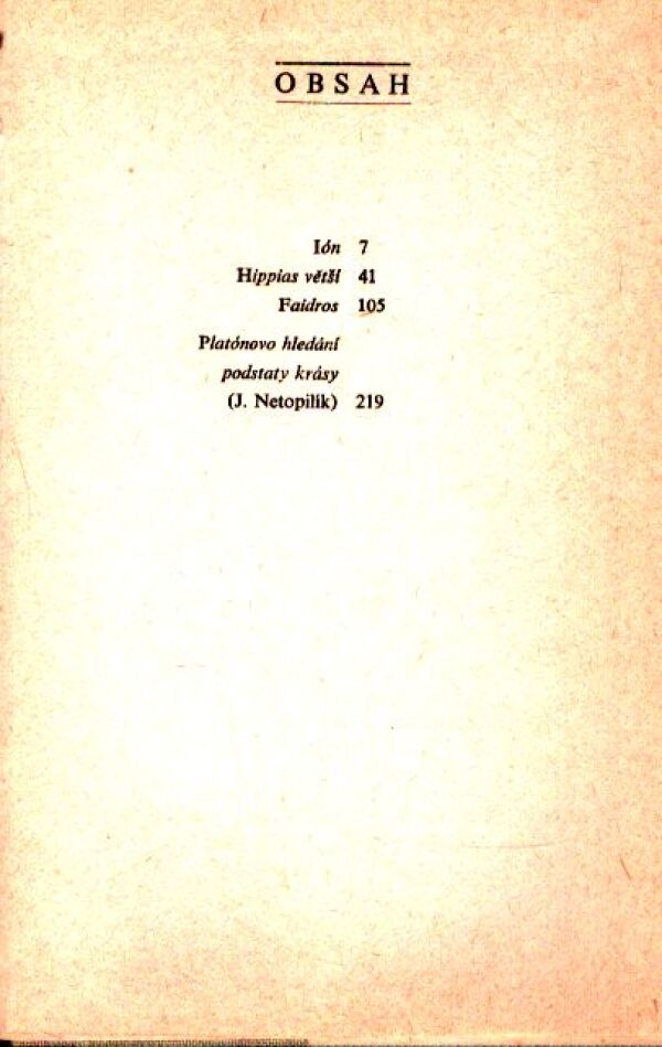 Platón: DIALOGY O KRÁSE