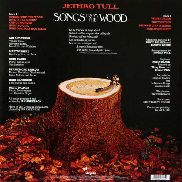 Jethro Tull: SONGS FROM THE WOOD - LP