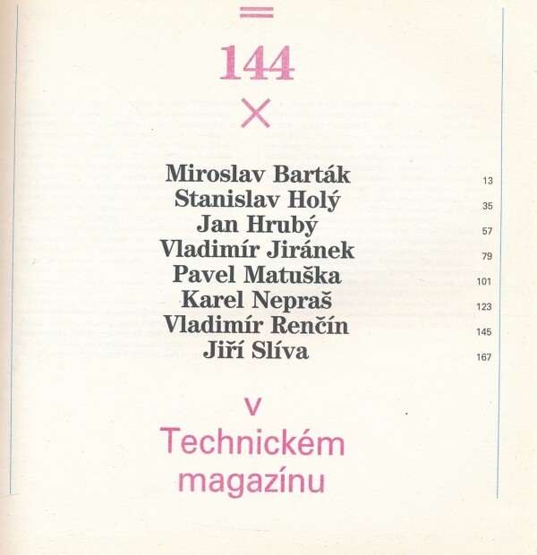 VELETUCET = 144X V TECHNICKÉM MAGAZÍNU