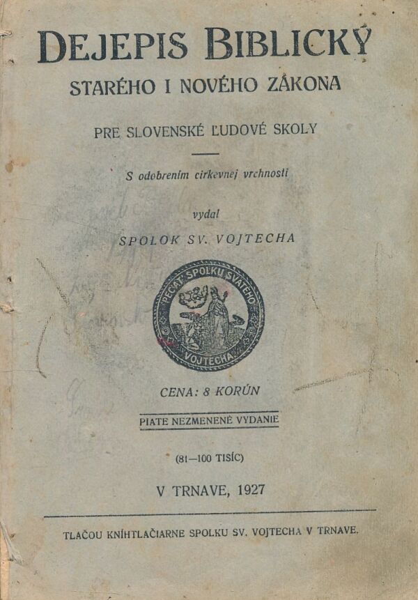 DEJEPIS BIBLICKÝ STARÉHO I NOVÉHO ZÁKONA