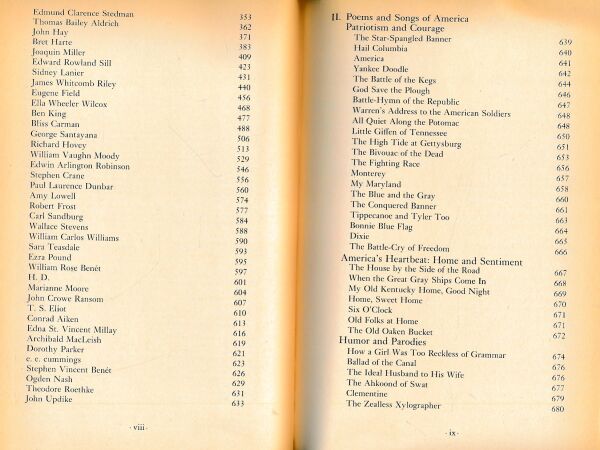 ANTHOLOGY OF AMERICAN POETRY