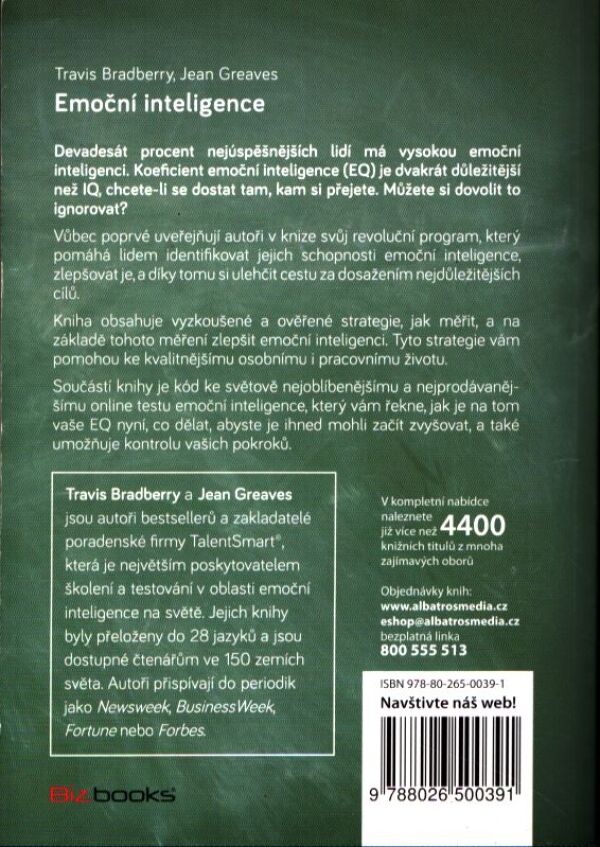 Travis Bradberry, Jean Greaves: EMOČNÍ INTELIGENCE