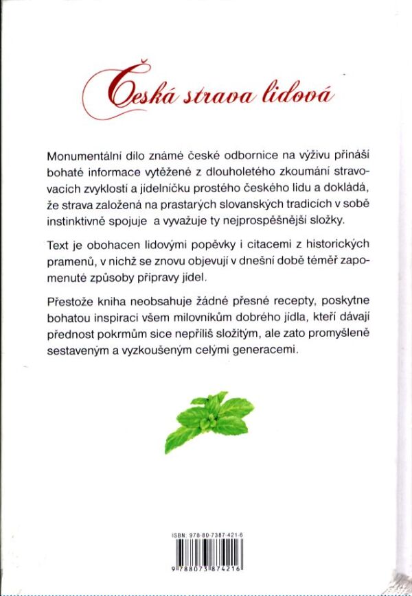 M. Úlehlová-Tilschová: ČESKÁ STRAVA LIDOVÁ