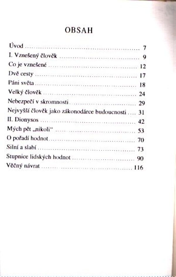 Friedrich Nietzsche: DUŠEVNÍ ARISTOKRATISMUS