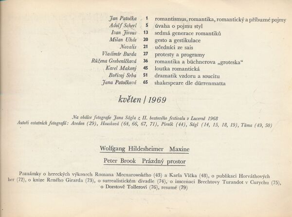 Divadlo - květen/1969