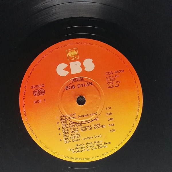 Bob Dylan: DESIRE - LP