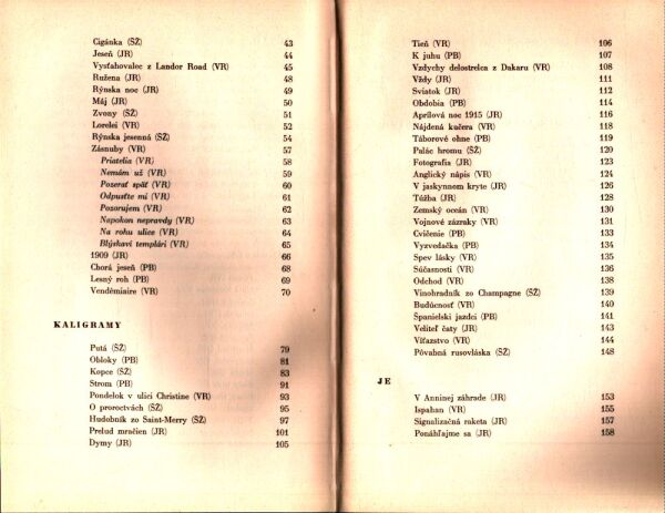 Guillaume Apollinaire: PÁSMO