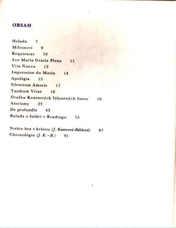 Oscar Wilde: BALADA O ŽALÁRI V READINGU