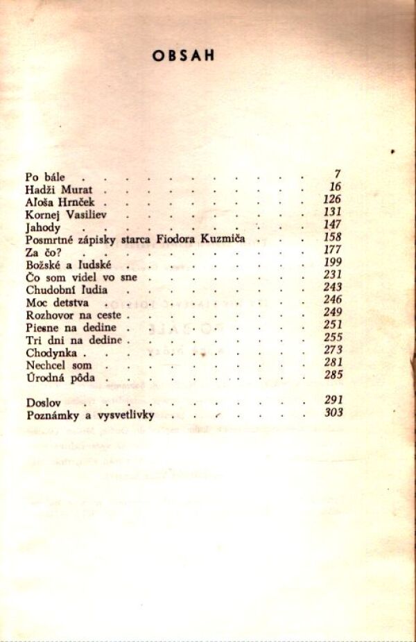 L. N. Tolstoj: PO BÁLE