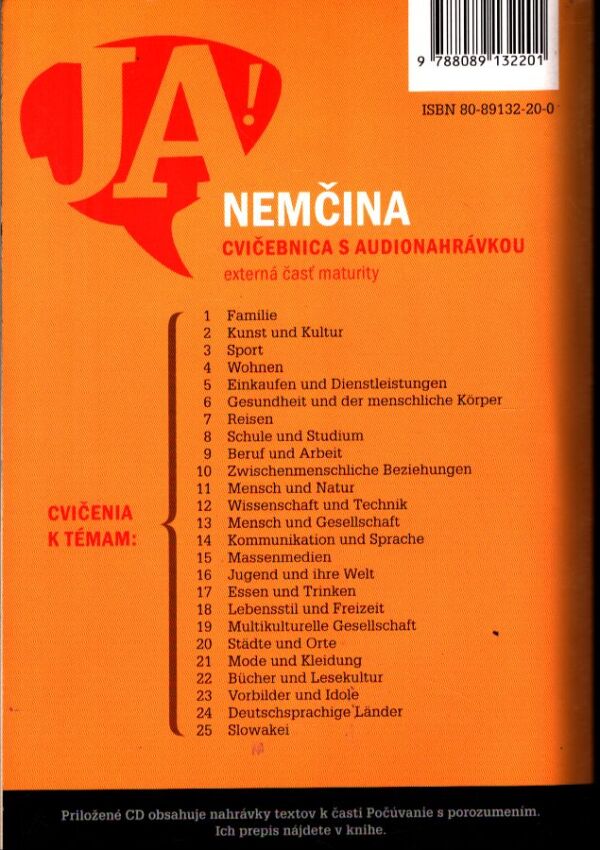 S. Porubská, K. Psicová: JA - NEMČINA CVIČEBNICA
