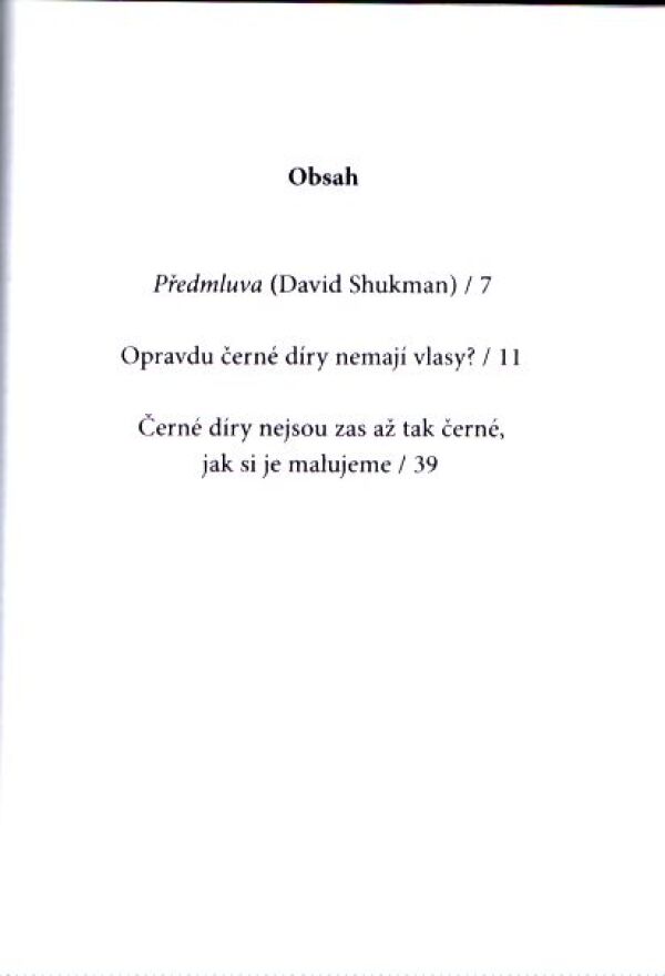 Stephen Hawking: ČERNÉ DÍRY