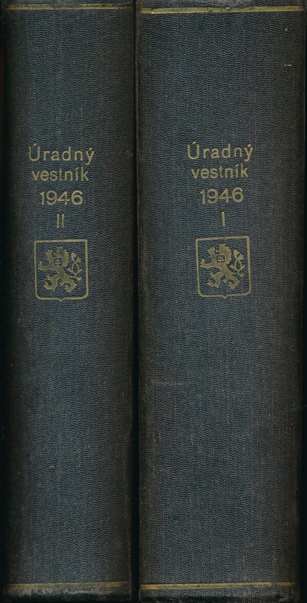 ÚRADNÝ VESTNÍK 1946 I,II