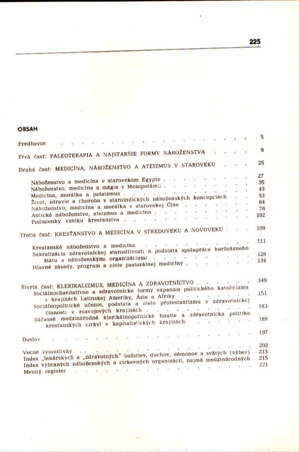 Peter Gavalier: MEDICÍNA A NÁBOŽENSTVO