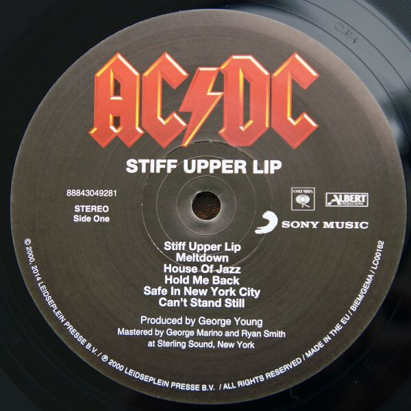 AC/DC: STIFF UPPER LIP - LP