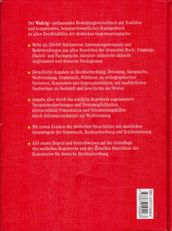 Gerhard Wahrig: WAHRIG - DEUTSCHES WÖRTERBUCH