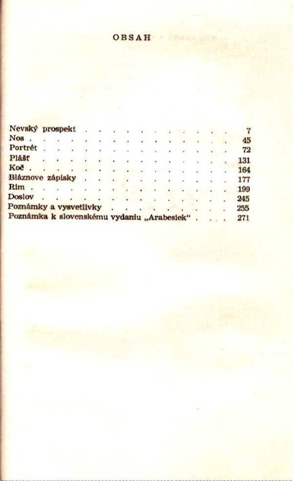 N. V. Gogoľ: ARABESKY