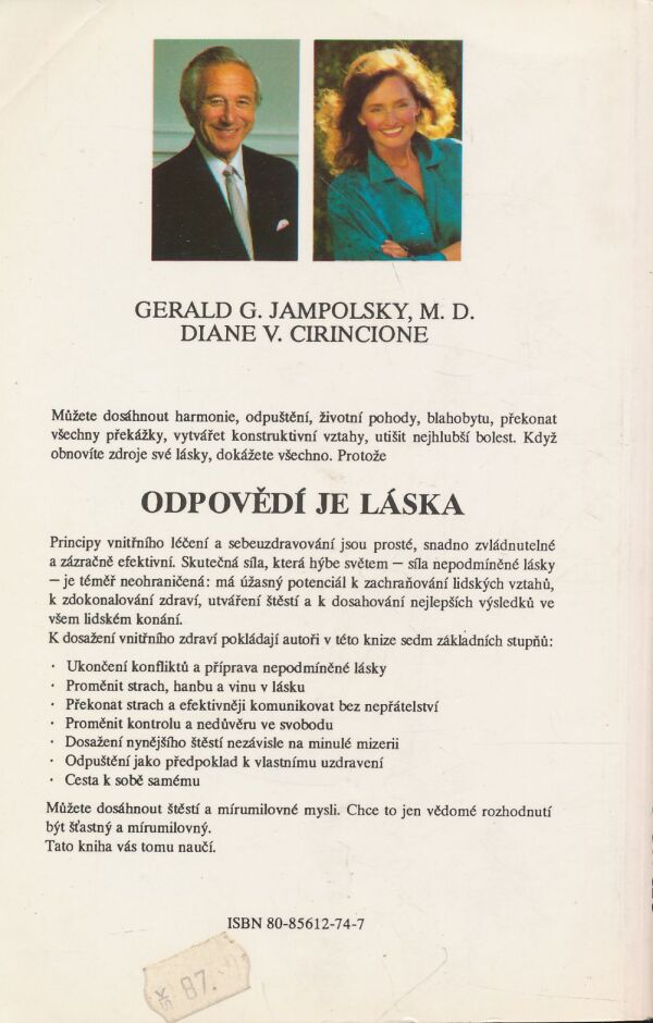 Gerald G. Jampolsky, Diane V. Cirincione: Odpovědí je láska